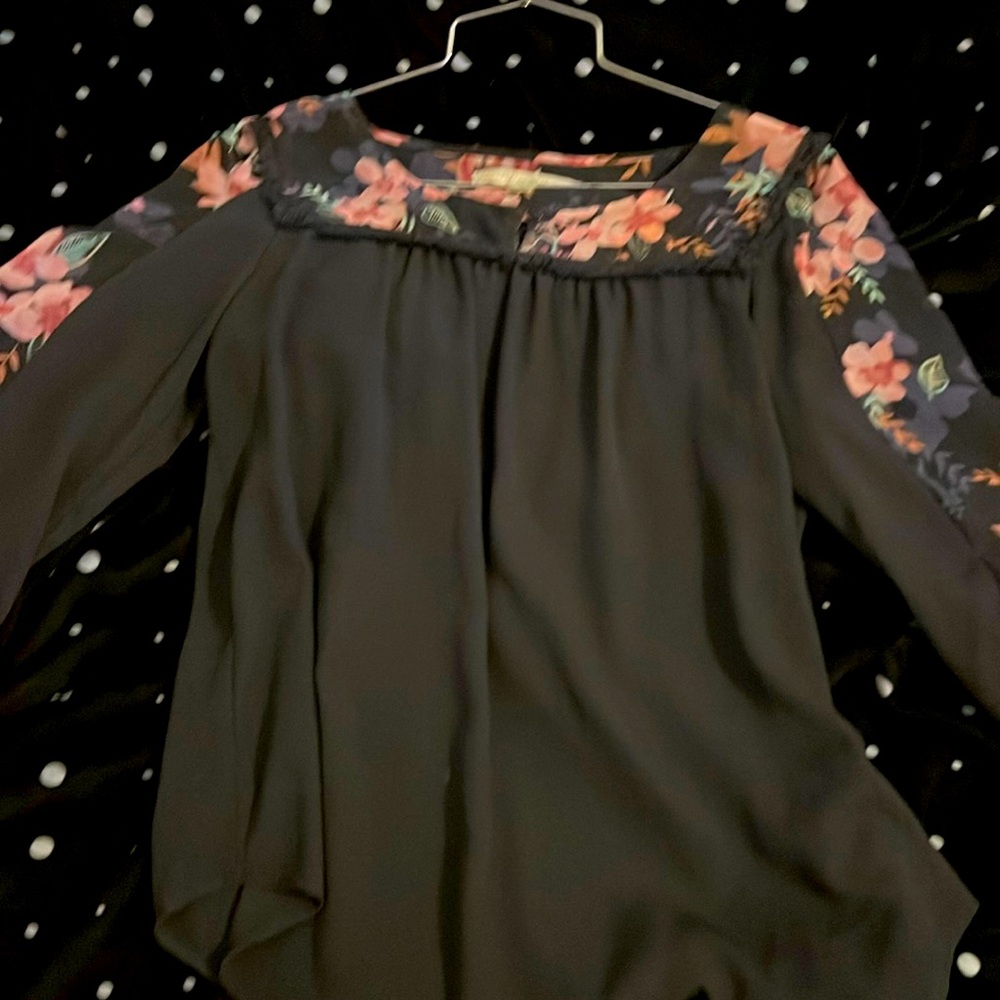 Cute semi see through shirt for work , dinner or jeans